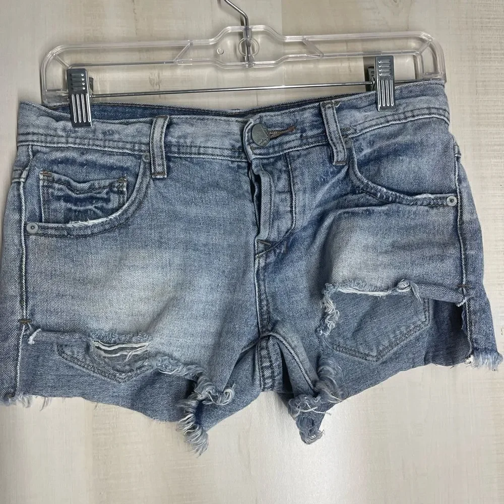 Free People denim jean cut‎ off shorts, size 24